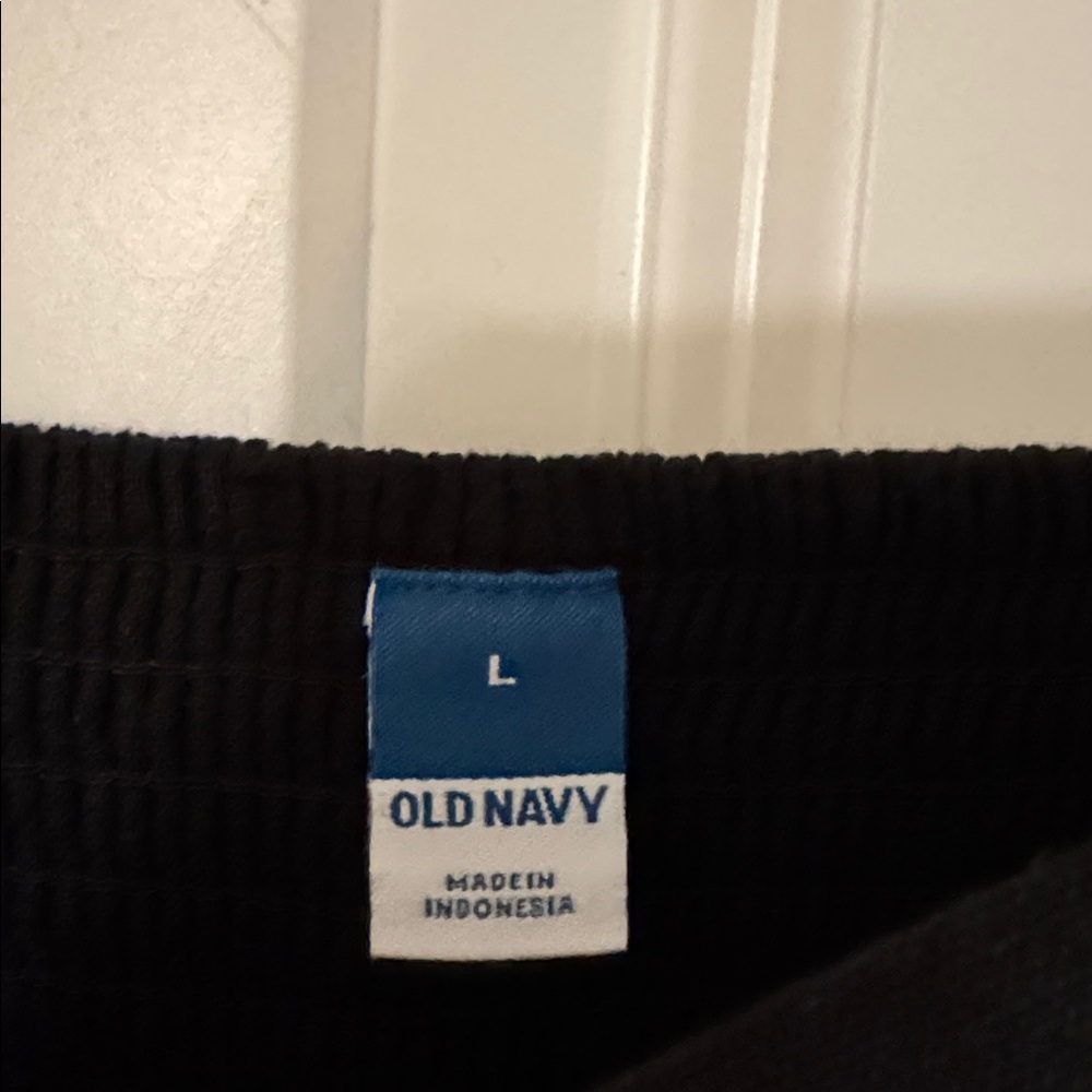 Old Navy Black Midi linen Dress - Picture 2 of 3